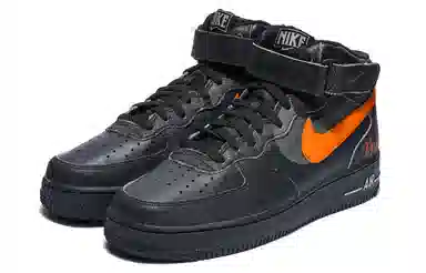 Nike Air Force 1 Mid Black Orange
