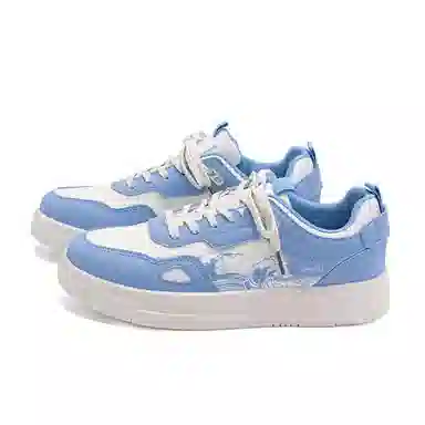 HUANQIU Fashion Low-top Sneakers White Black