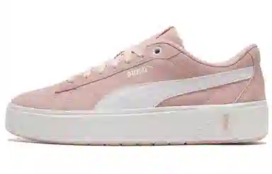 PUMA Smash Platform v2 Suede Pink White
