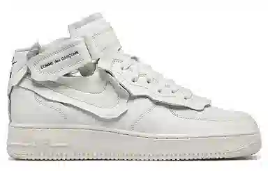 CDG x Nike Air Force 1 Mid White