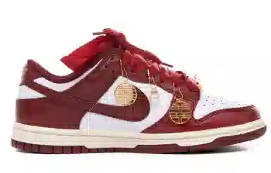 Nike Dunk Low PRM White Red Gold