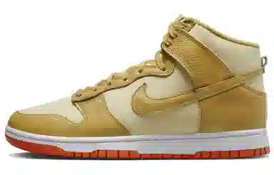 Nike Dunk "Wheat Gold and Safety Orange"