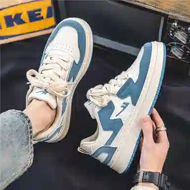 Warrior Classic Low Top Beige Mist Blue