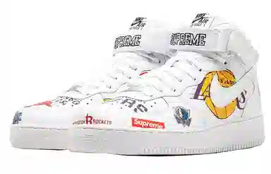 Supreme x Nike Air Force 1 High NBA White