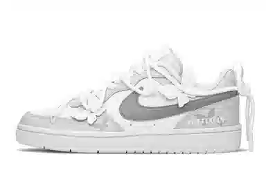 Nike Court Borough Low GS Grey White