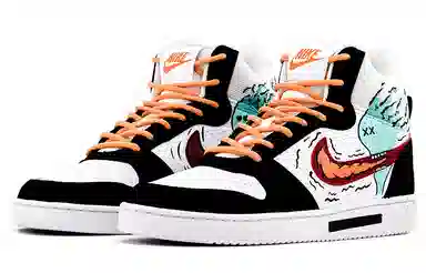 Nike Court Borough Mid Black White