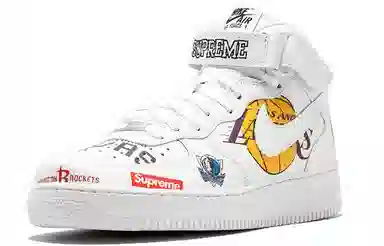 Supreme x Nike Air Force 1 High NBA White