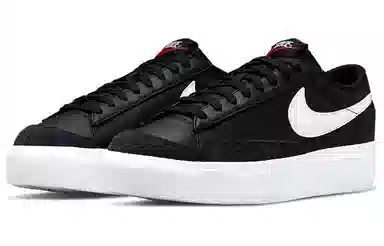 Nike Blazer Low Platform Black White