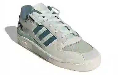 adidas Forum Exhibit Low White Brown Green
