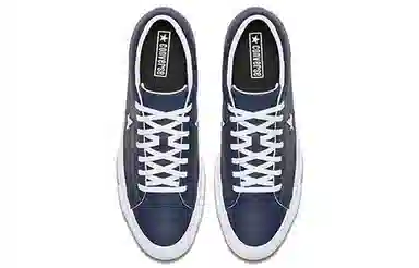 Converse one star Perforated Leather Low Top Navy