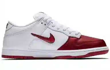 Supreme x Nike Dunk SB Low White Red