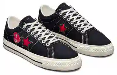 CDG Play x Converse One Star Black