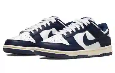 Nike Dunk Low "Midnight Navy and White"