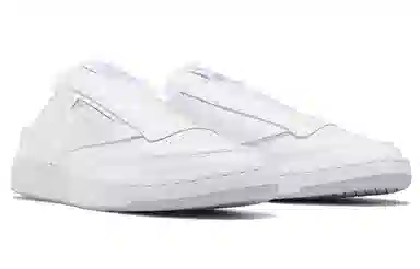 beams x Reebok Club C Laceless Mule White