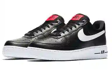 Nike Air Force 1 Low Black White Red