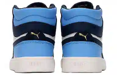 PUMA Shuffle Mid Blue White