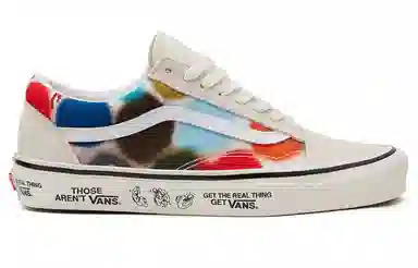 Vans Old Skool White Red Blue