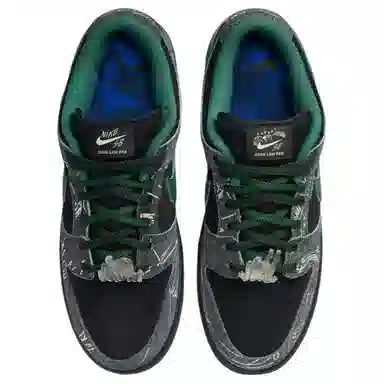 There Skateboards x Nike Dunk SB Black Green