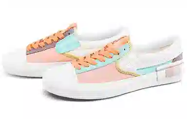 Vans Slip-On Cap White Blue Pink