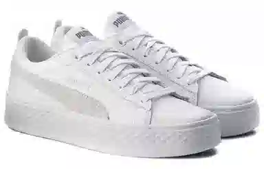 Puma Smash Platform Suede White