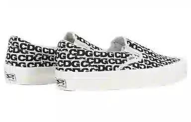 Comme Des Garcons x Vans Slip-On White Black