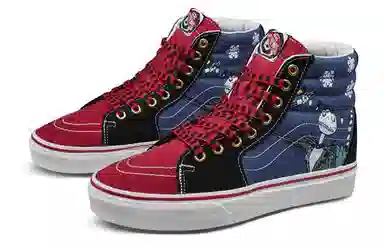 Vans SK8 High Red Blue