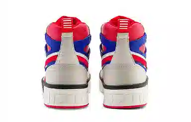 Mizuno Court Cl Mid White Red Blue