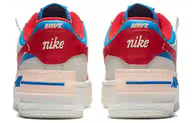 Nike Air Force 1 Shadow Grey Red Blue