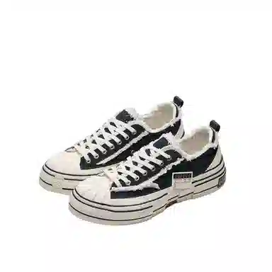 xVESSEL Black Low Top Sneakers