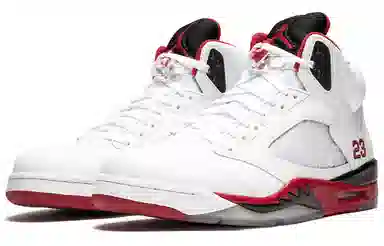 Jordan Air Jordan 5 Retro Fire Red Black Tongue