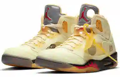 OFF-WHITE x Air Jordan 5 Retro SP "Sail"