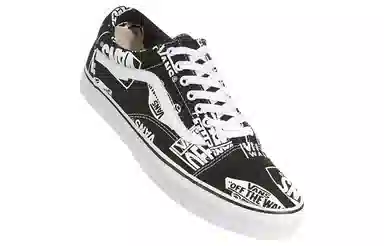 Vans Old Skool Mix Logo Black White