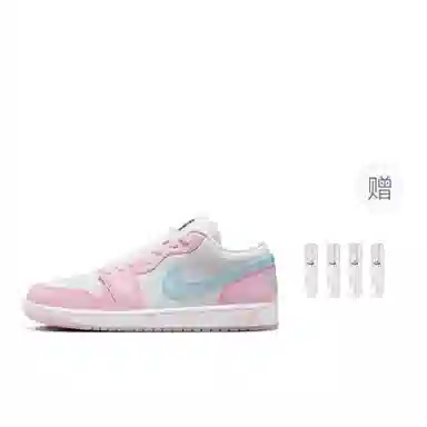 Jordan Air Jordan 1 Low "White/Pink Foam/Glacier Blue"