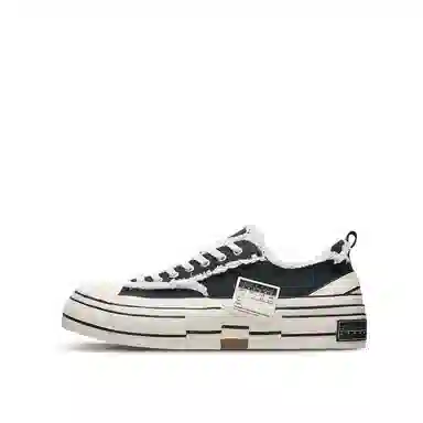 xVESSEL Black Low Top Sneakers