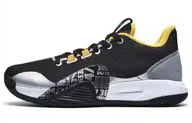 特步 林书豪一代 实战篮球鞋 黑黄