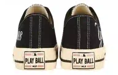 MLB Play Ball Low Canvas Black