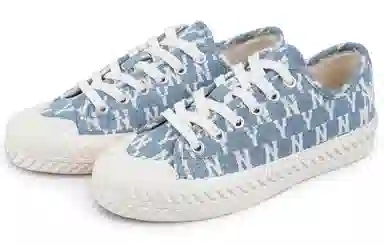 MLB Low Canvas Blue White