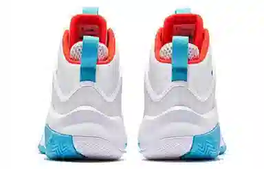 Jordan High-Top Basketball Shoes White Blue