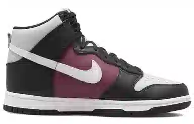 Nike Dunk High Black White Red