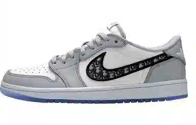 Dior x Air Jordan 1 Low White Grey