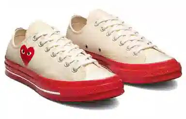 Comme des Garçons PLAY x Converse Chuck Taylor All Star 1970s OX White Red