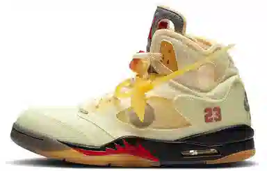 OFF-WHITE x Air Jordan 5 Retro SP "Sail"
