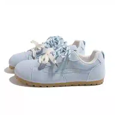 HUANQIU Sea Salt Canvas Low Sneakers Blue
