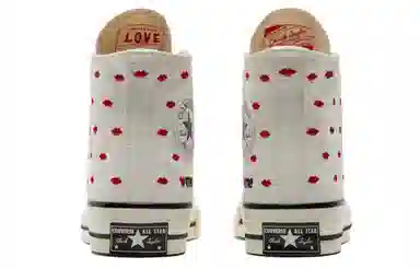 Converse 1970s Chuck Taylor All Star Valentine's Day High Top White Red