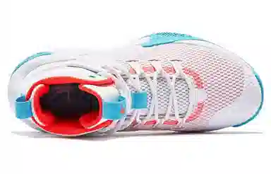 Jordan High-Top Basketball Shoes White Blue