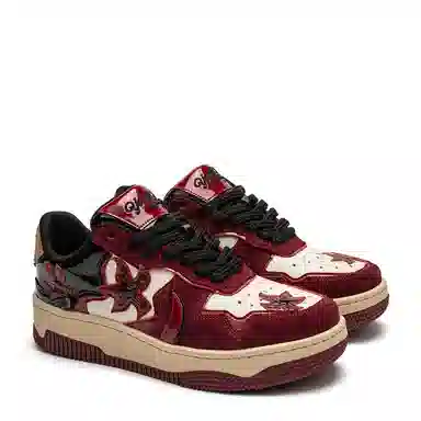 Youthloser Burgundy Low Sneakers