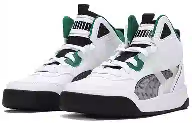 PUMA Backcourt Mid White Green