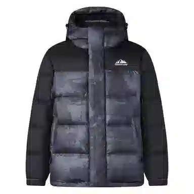 坦博尔 简约连帽休闲长袖羽绒服 男款