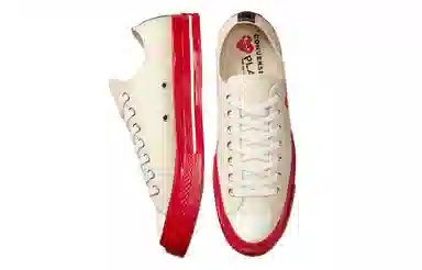 Comme des Garçons PLAY x Converse Chuck Taylor All Star 1970s OX White Red
