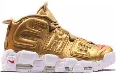 Supreme x Nike Air More Uptempo Metallic Gold
